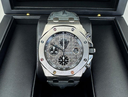 Audemars Piguet Royal Oak Offshore Chronograph 42mm Slate Dial Watch - 26470ST.OO.A104CR.01 - Luxury Time NYC