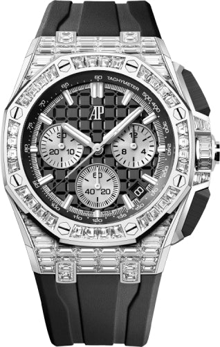 Audemars Piguet Royal Oak Offshore Chronograph 43mm White Gold/ Diamond | 26425BC.ZZ.D002CA.01 - Luxury Time NYC