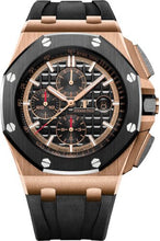Load image into Gallery viewer, Audemars Piguet Royal Oak Offshore Chronograph 44mm Black Rose Gold Black Ceramic 26401RO.OO.A002CA.01 - Luxury Time NYC