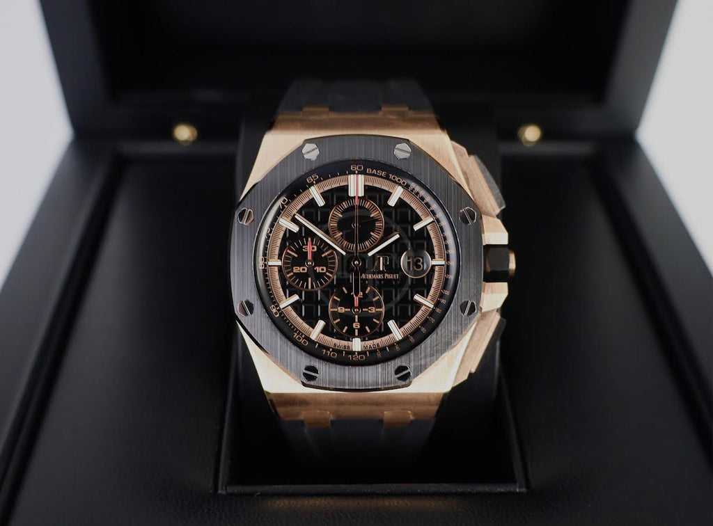 Audemars Piguet Royal Oak Offshore Chronograph Watch - Black Dial 44mm - 26401RO.OO.A002CA.02 - Luxury Time NYC