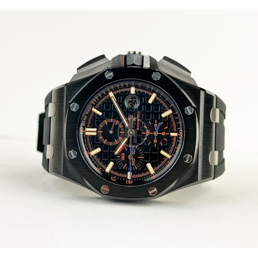 Audemars Piguet Royal Oak Offshore Chronograph Watch - Black Dial 44mm - 26405CE.OO.A002CA.02 - Luxury Time NYC