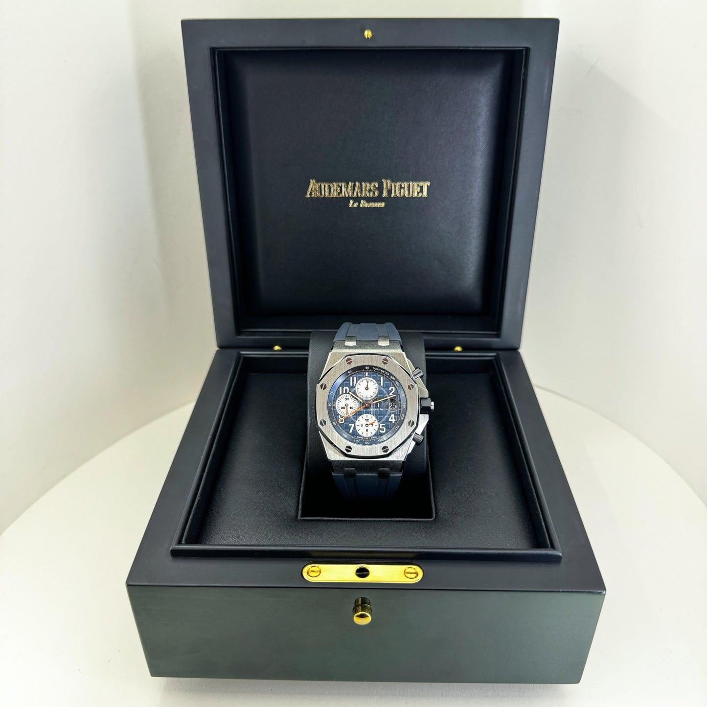 Audemars Piguet Royal Oak Offshore Chronograph Watch - Blue Dial 42mm - 26470ST.OO.A027CA.01 - Luxury Time NYC