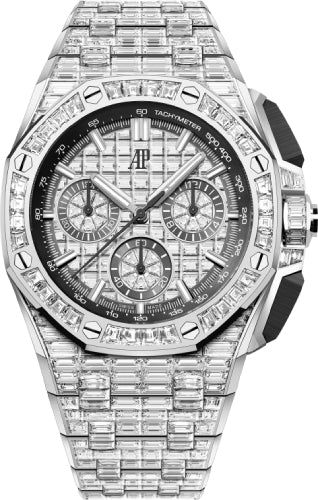 Audemars Piguet Royal Oak Offshore Chronograph White Gold 43mm Diamond Paved 26425BC.ZZ.8045BC.01 - Luxury Time NYC