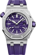 Load image into Gallery viewer, Audemars Piguet Royal Oak Offshore Diver 42mm Stainless Steel Purple Dial Rubber Strap | 15710ST.OO.A077CA.01 - Luxury Time NYC