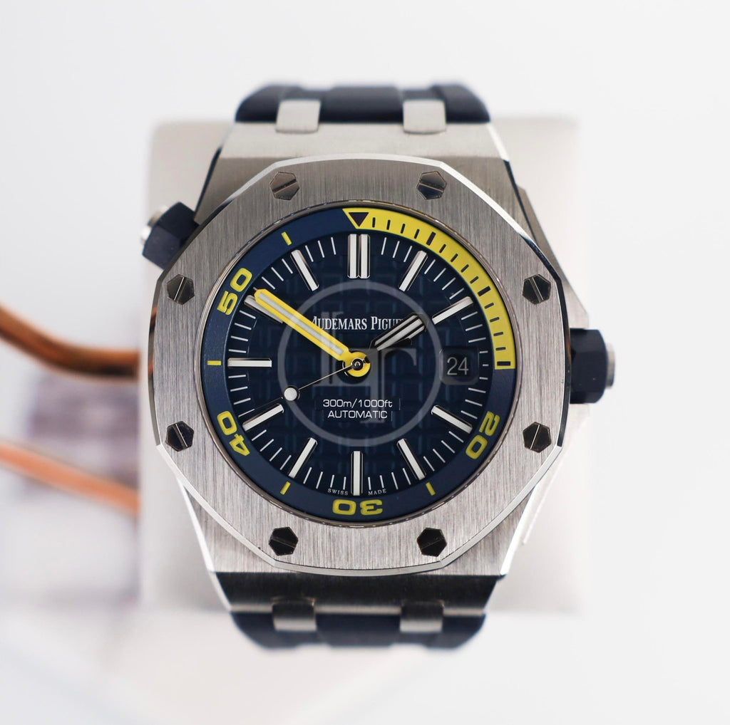 Audemars Piguet Royal Oak Offshore Diver Watch - Blue Dial 42mm - 15710ST.OO.A027CA.01 - Luxury Time NYC