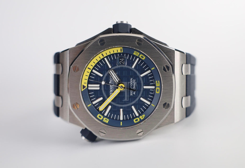 Audemars Piguet Royal Oak Offshore Diver Watch - Blue Dial 42mm - 15710ST.OO.A027CA.01 - Luxury Time NYC