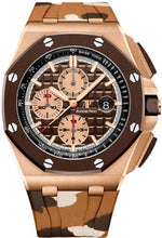 Load image into Gallery viewer, Audemars Piguet Royal Oak Offshore Selfwinding Chronograph Rose Gold Brown Index Dial &amp; Ceramic Bezel Rubber Bracelet | 26401RO.OO.A087CA.01 - Luxury Time NYC