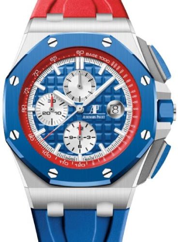 Audemars Piguet Royal Oak Offshore Selfwinding Chronograph "Ukraine Flag" Stainless Steel Blue/Yellow Dial | 26400SO.OO.A057CA.01 - Luxury Time NYC