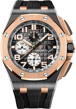 Load image into Gallery viewer, Audemars Piguet Royal Oak Offshore Selfwinding Chronograph Watch - 44mm Ceramic Pink Gold Case - Smoked Grey Dial - Grey Rubber Strap - 26405NR.OO.A002CA.01 - Luxury Time NYC