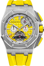 Load image into Gallery viewer, Audemars Piguet Royal Oak Offshore Tourbillon Chronograph Selfwinding Yellow Index Stainless Steel Rubber 44mm | 26540ST.OO.A051CA.01 - Luxury Time NYC