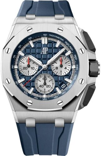 Audemars Piguet Royal Oak Offshore Watch Blue Dial 43mm-26420TI.OO.A027CA.01 - Luxury Time NYC