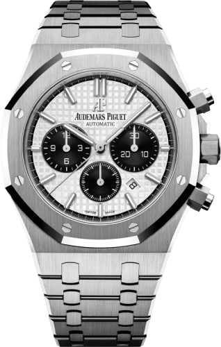 Audemars Piguet Royal Oak "Panda" Chronograph Steel 41mm Silver White Index Steel Bracelet | 26331ST.OO.1220ST.03 - Luxury Time NYC