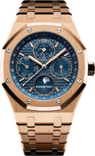 Load image into Gallery viewer, Audemars Piguet Royal Oak Perpetual 41mm Calendar Rose Gold Blue Dial - 26574OR.OO.1220OR.02 - Luxury Time NYC