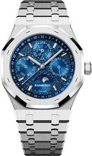 Load image into Gallery viewer, Audemars Piguet Royal Oak Perpetual Calendar &quot;John Mayer&quot; 41mm White Gold Crystal Sand Blue Dial 26574BC.OO.1220BC.02 - Luxury Time NYC