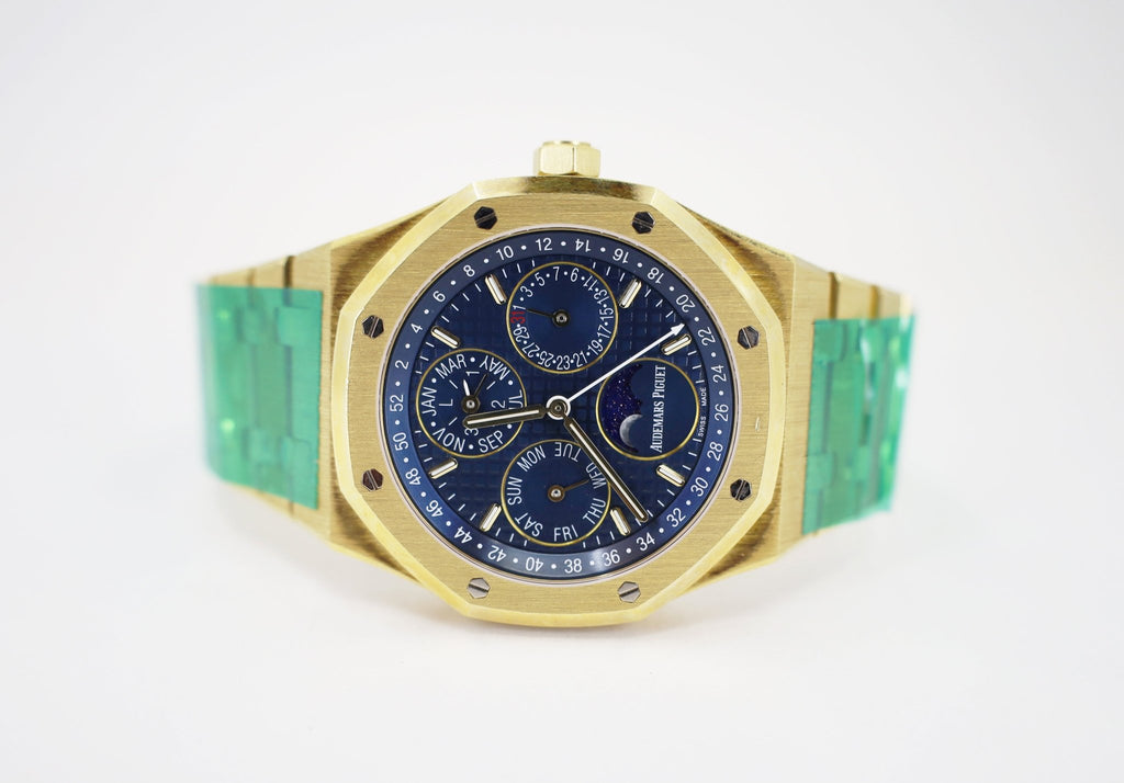 Audemars Piguet Royal Oak Perpetual Calendar Watch-Blue Dial 41mm-26574BA.OO.1220BA.01 - Luxury Time NYC