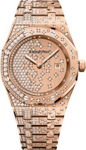 Audemars Piguet Royal Oak Quartz 33mm Rose Gold Diamond | 67654OR.ZZ.1264OR.01 - Luxury Time NYC