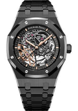 Load image into Gallery viewer, Audemars Piguet Royal Oak Self Winding Double Balanced Wheel Openworked - 41mm Black Ceramic Case - Openworked Dial - Bracelet - 15416CE.OO.1225CE.01 - Luxury Time NYC