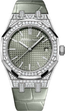 Load image into Gallery viewer, Audemars Piguet Royal Oak Self Winding White Gold/Diamonds 37mm Green Dial 15551BC.ZZ.D405CR.01 - Luxury Time NYC