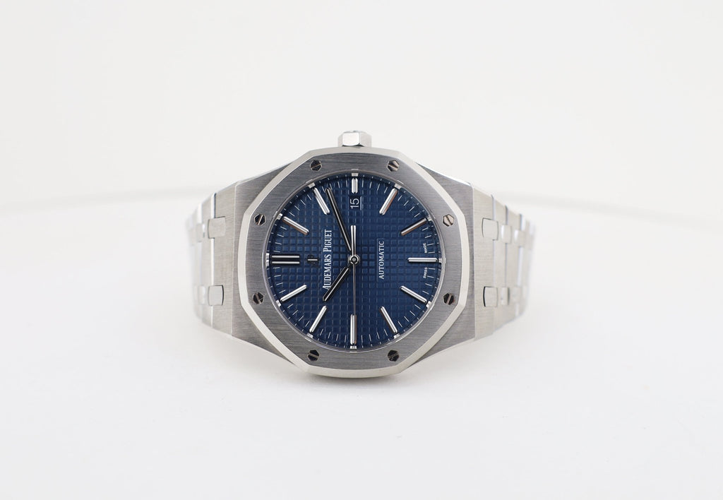 Audemars Piguet Selfwinding Blue Dial 15400ST.OO.1220ST.03 Luxury Time NYC