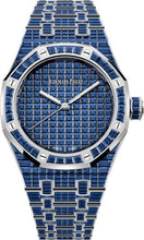 Load image into Gallery viewer, Audemars Piguet Royal Oak Selfwinding Blue Sapphire 37mm &quot;50th Anniversary&quot; White Gold Blue Dial | 15554BC.SS.1274BC.01 - Luxury Time NYC