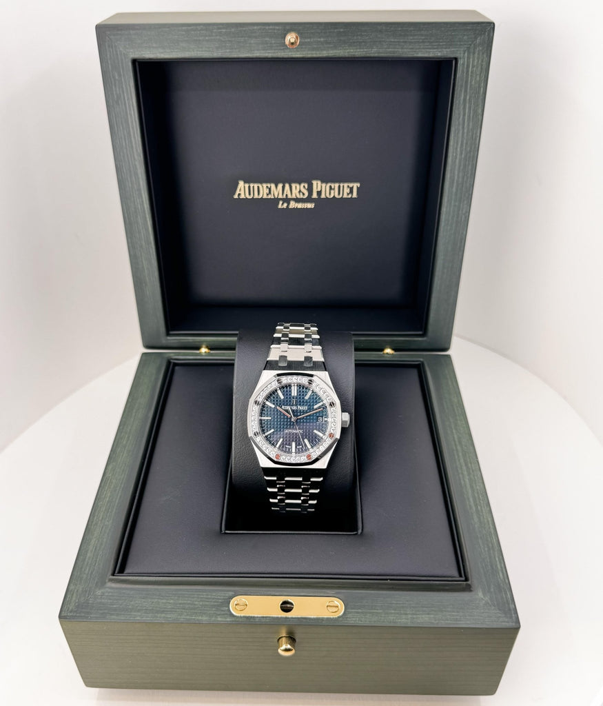 Audemars Piguet Royal Oak Selfwinding Watch-Blue Dial 37mm-15451ST.ZZ.1256ST.03 - Luxury Time NYC