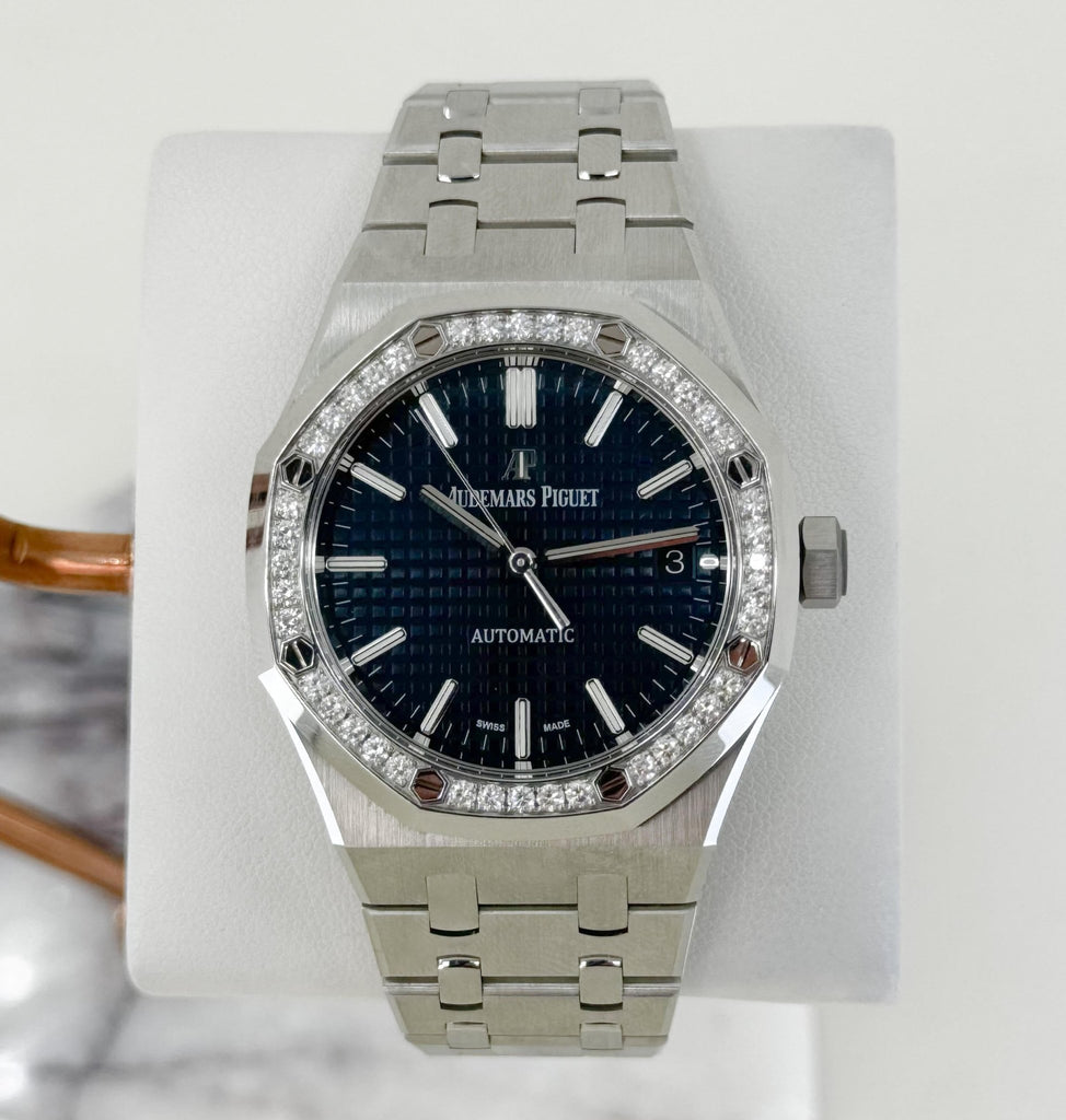 Audemars Piguet Royal Oak Selfwinding Watch-Blue Dial 37mm-15451ST.ZZ.1256ST.03 - Luxury Time NYC