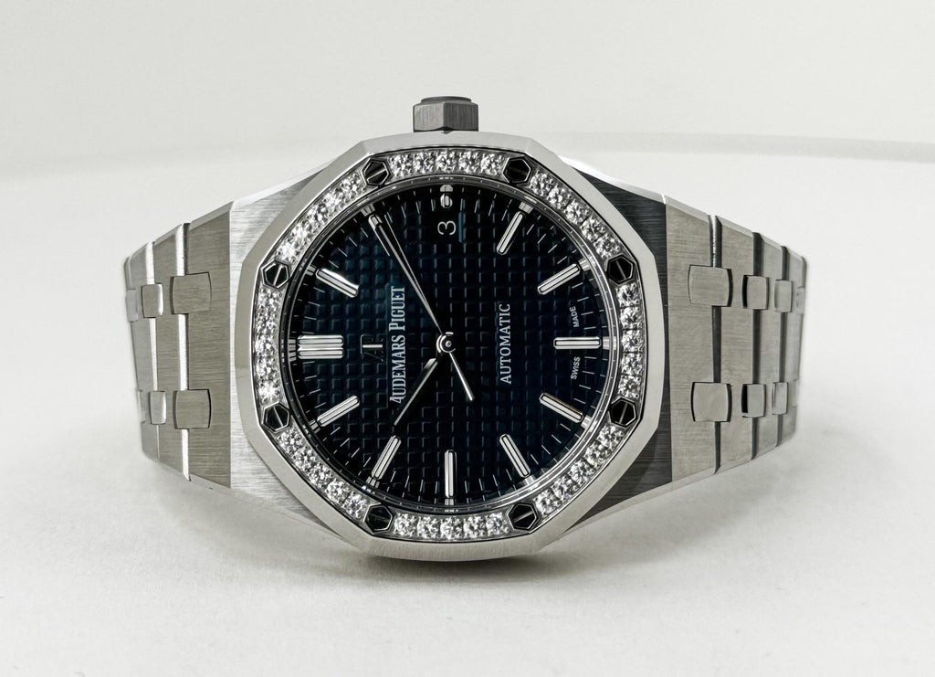Audemars Piguet Royal Oak Selfwinding Watch-Blue Dial 37mm-15451ST.ZZ.1256ST.03 - Luxury Time NYC
