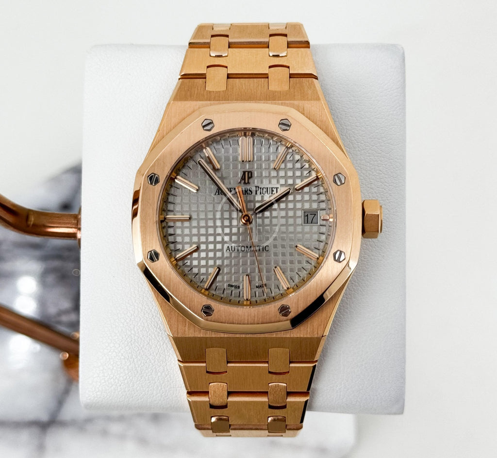 Audemars Piguet Royal Oak Selfwinding Watch - Grey Dial 37mm - 15450OR.OO.1256OR.01 - Luxury Time NYC