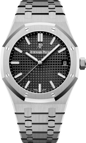 Audemars Piguet Royal Oak Stainless Steel 41mm Black Dial | 15500ST.OO.1220ST.03 - Luxury Time NYC