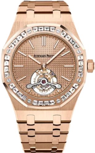 Audemars Piguet Royal Oak Tourbillon Extra - Thin 41mm Tapisserie Index Diamond Bezel Rose Gold | 26514OR.ZZ.1220OR.01 - Luxury Time NYC