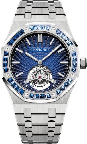 Audemars Piguet Royal Oak Tourbillon Extra - Thin Platinum Blue Dial | 26521PT.YY.1220PT.01 - Luxury Time NYC