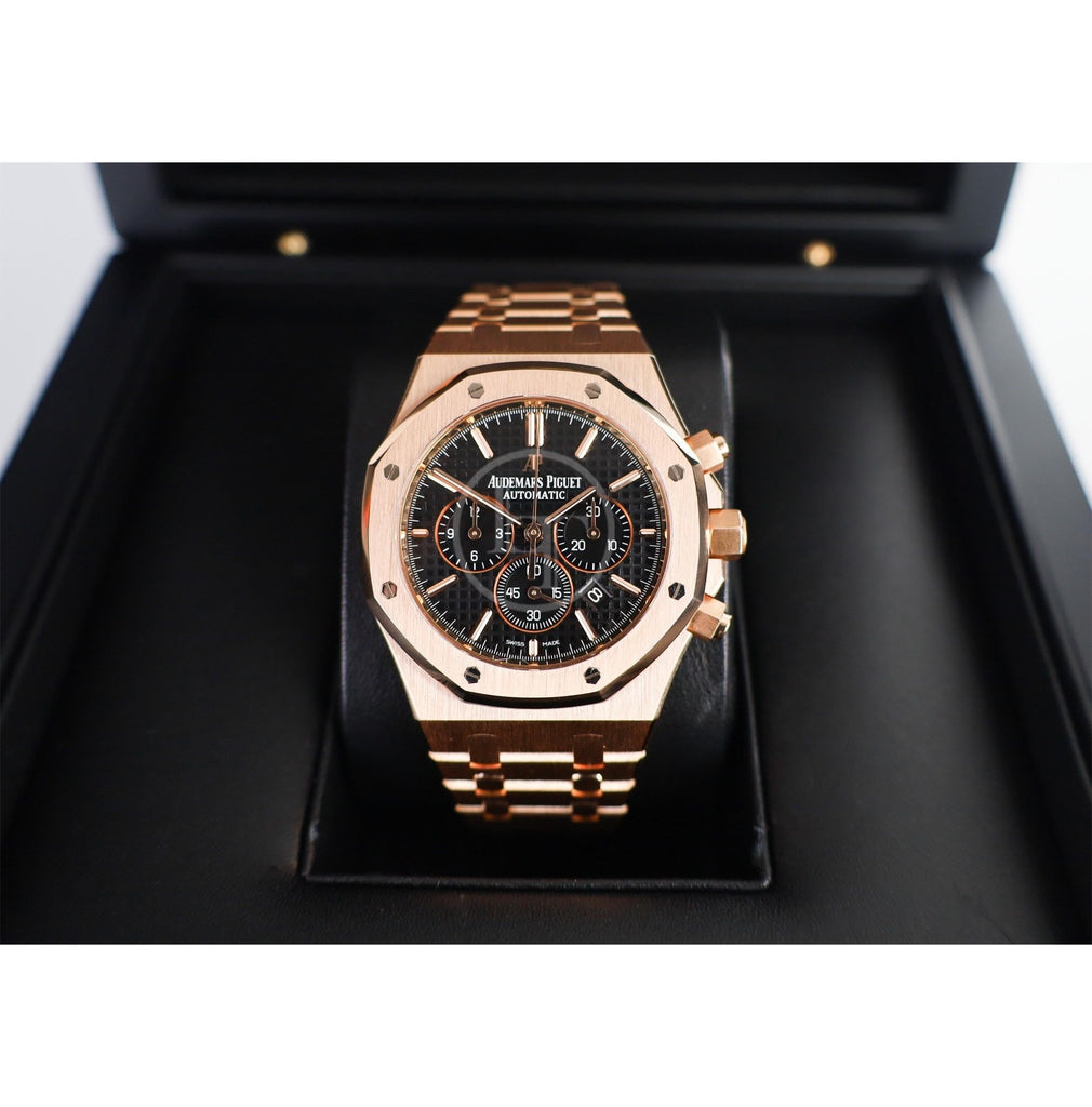 Audemars Piguet Royal Oak Watch - Black Index Dial 41mm - 26320OR.OO.1220OR.01 - Luxury Time NYC