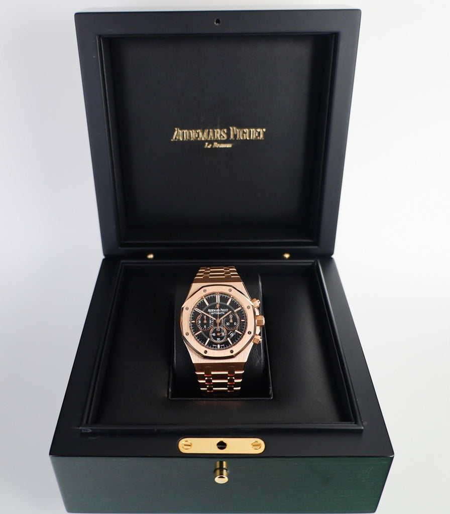 Audemars Piguet Royal Oak Watch - Black Index Dial 41mm - 26320OR.OO.1220OR.01 - Luxury Time NYC