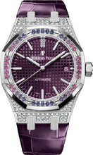 Load image into Gallery viewer, Audemars Piguet Royal Oak White Gold 37mm Purple Dial Diamond Bezel 15452BC.ZY.D600CR.01 - Luxury Time NYC