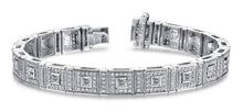 Load image into Gallery viewer, Bezel Set Princess Diamond Bracelet with 3.24 ct.(finished) 1.1mm, 2mm - Luxury Time NYC