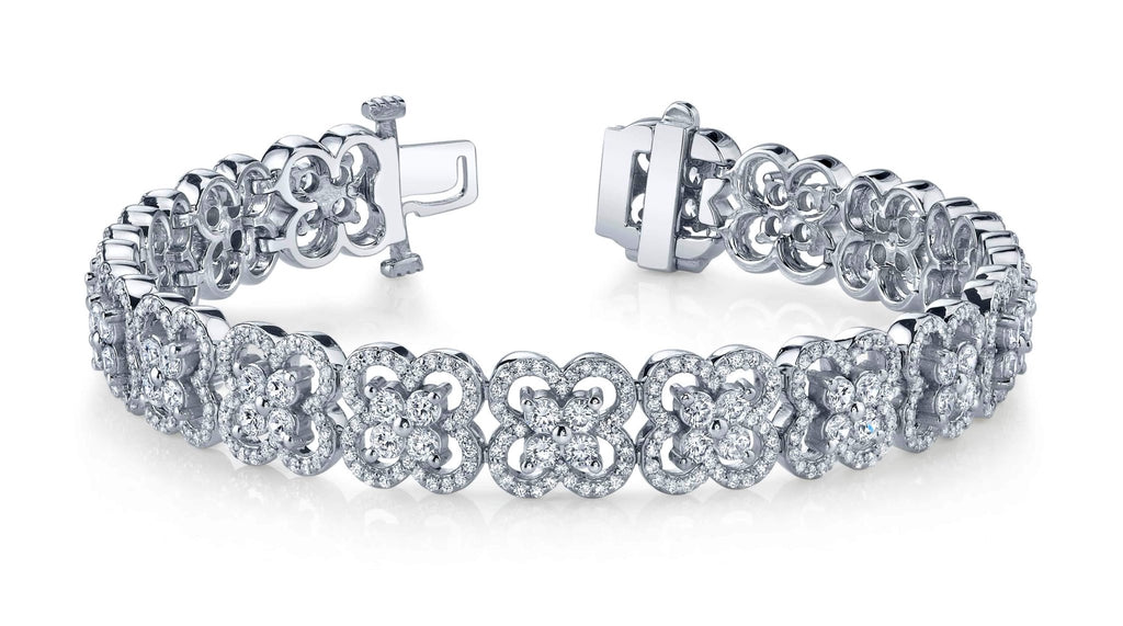 Blossoming Beauty Diamond Bracelet with 6.26 ct.(finished) 1mm, 2.3mm - Luxury Time NYC