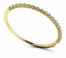 Load image into Gallery viewer, Blossoming Florals Diamond Bangle with 1.44 ct.(finished) 2.5mm - Luxury Time NYC