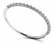 Load image into Gallery viewer, Blossoming Florals Diamond Bangle with 1.44 ct.(finished) 2.5mm - Luxury Time NYC