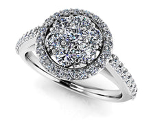 Load image into Gallery viewer, Blossoming Love Diamond Cluster Ring Diamond with 0.71 ct.(finished) - Luxury Time NYC