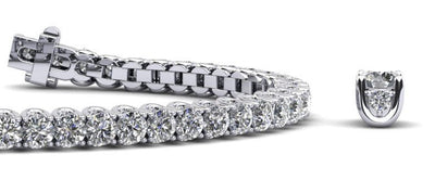Boundless Brilliance Lab - Grown Diamond Tennis Bracelet with 12.60 ct.(finished) 1.5mm, 4mm - Luxury Time NYC