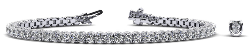 Boundless Brilliance Lab - Grown Diamond Tennis Bracelet with 12.60 ct.(finished) 1.5mm, 4mm - Luxury Time NYC