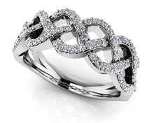 Load image into Gallery viewer, Braided Diamond Anniversary Ring with 0.58 ct.(finished) 1.2mm - Luxury Time NYC