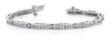 Load image into Gallery viewer, Bridge Link Diamond Bracelet with 1.98 ct.(finished) 2mm - Luxury Time NYC