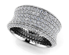 Load image into Gallery viewer, Brilliant 7 Row Diamond Eternity Ring with 2.79 ct.(finished) 1.2mm, 1.3mm - Luxury Time NYC