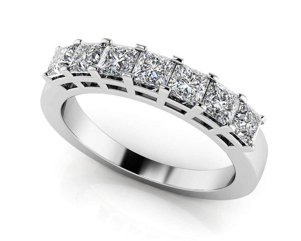 Brilliant Cut Dazzling Diamond Anniversary Diamond Ring with 0.98 ct.(finished) 2.9mm - Luxury Time NYC