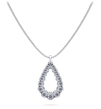 Load image into Gallery viewer, Brilliant Cut Graduated Diamond Pendant with 0.54 ct.(finished) - Luxury Time NYC