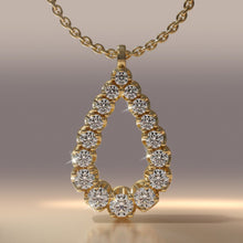 Load image into Gallery viewer, Brilliant Cut Graduated Lab - Grown Diamond Pendant with 0.54 ct.(finished) - Luxury Time NYC