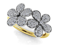 Load image into Gallery viewer, Brilliant Cut Joyful Flowers Diamond Ring with 0.51 ct.(finished) - Luxury Time NYC