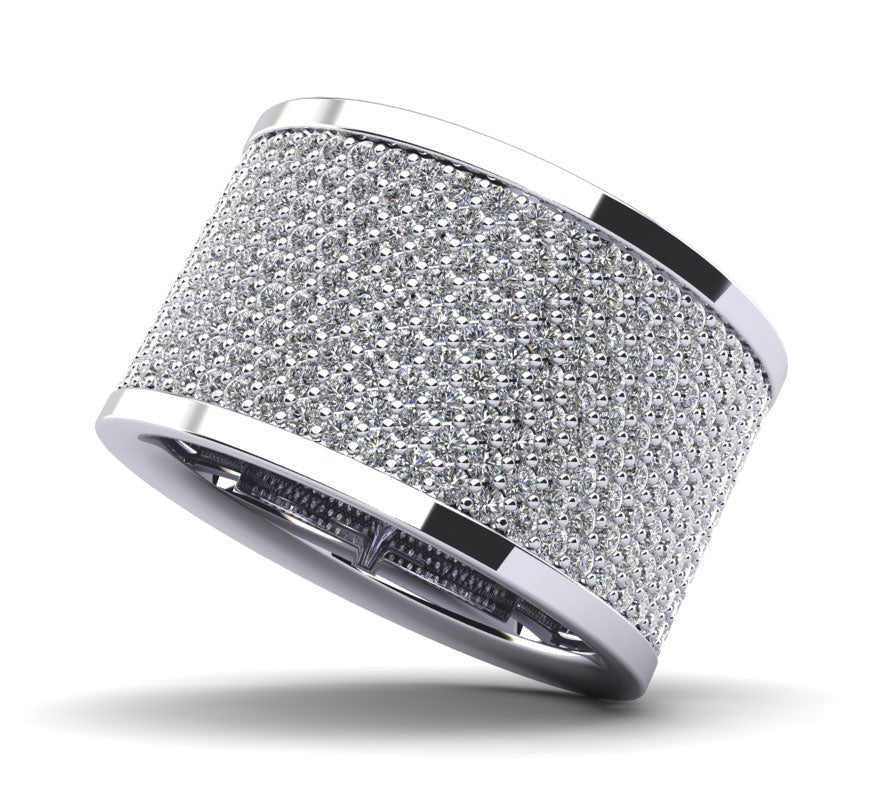 Brilliant Dreams Diamond Anniversary Diamond Ring with 2.12 ct.(finished) 1.2mm - Luxury Time NYC