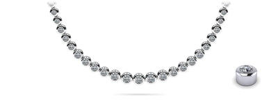 Brilliant Fire Graduated Diamond Strand Diamond Necklace with 3.05 ct.(finished) - Luxury Time NYC